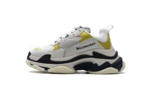 483513 W06E2 6890 Balenciaga Triple S White Yellow