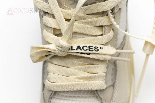 OFF White x Air Jordan 4 Sail - Image 8