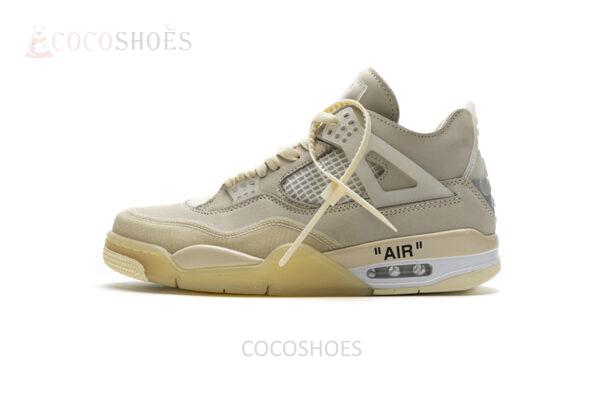 OFF White x Air Jordan 4 Sail