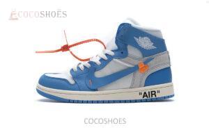 Jordan 1 Retro High Off-White University Blue Update Lace