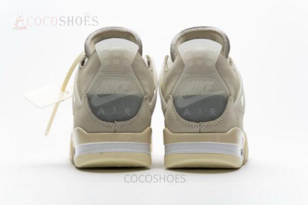 OFF White x Air Jordan 4 Sail - Image 7